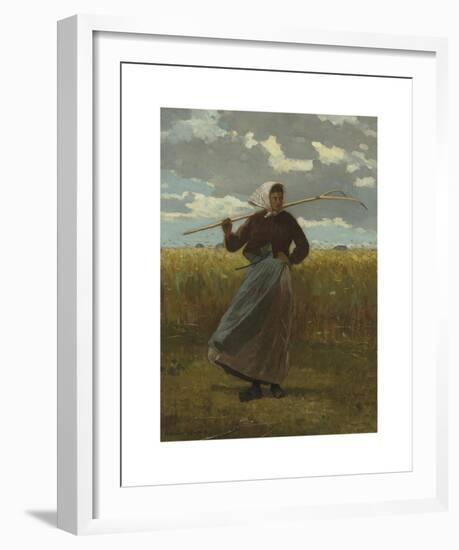 The Return of the Gleaner-Winslow Homer-Framed Premium Giclee Print
