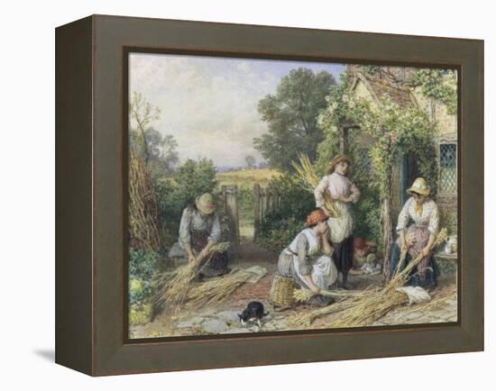 The Return of the Gleaners-Myles Birket Foster-Framed Premier Image Canvas