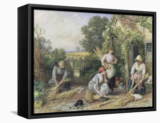 The Return of the Gleaners-Myles Birket Foster-Framed Premier Image Canvas