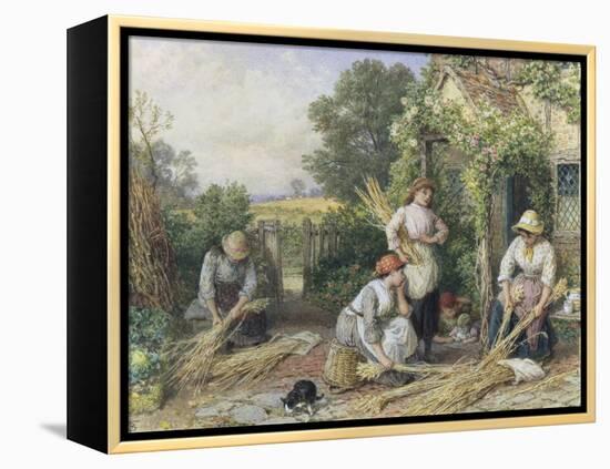 The Return of the Gleaners-Myles Birket Foster-Framed Premier Image Canvas