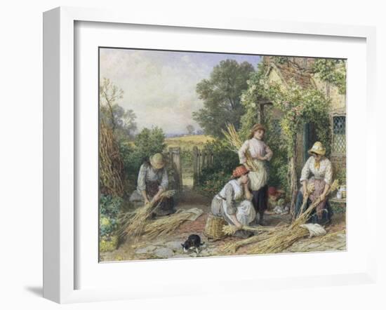 The Return of the Gleaners-Myles Birket Foster-Framed Giclee Print