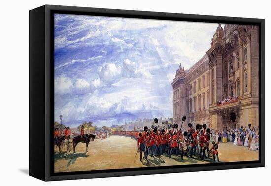 The Return of the Guards from the Crimea, July 1856-William Simpson-Framed Premier Image Canvas