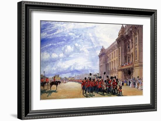 The Return of the Guards from the Crimea, July 1856-William Simpson-Framed Giclee Print