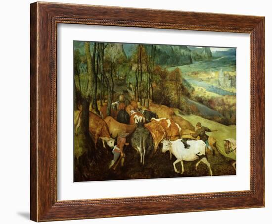 The Return of the Herd-Pieter Bruegel the Elder-Framed Giclee Print