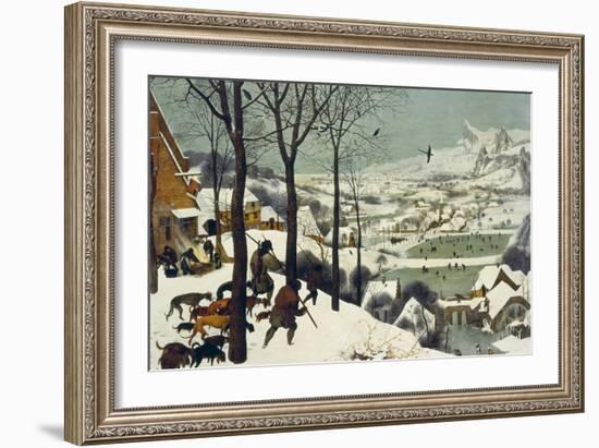 The Return of the Hunters-Pieter Bruegel the Elder-Framed Giclee Print