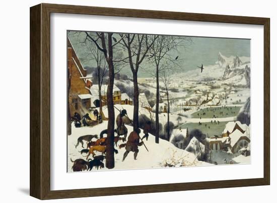 The Return of the Hunters-Pieter Bruegel the Elder-Framed Giclee Print