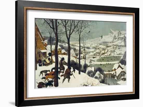 The Return of the Hunters-Pieter Bruegel the Elder-Framed Giclee Print