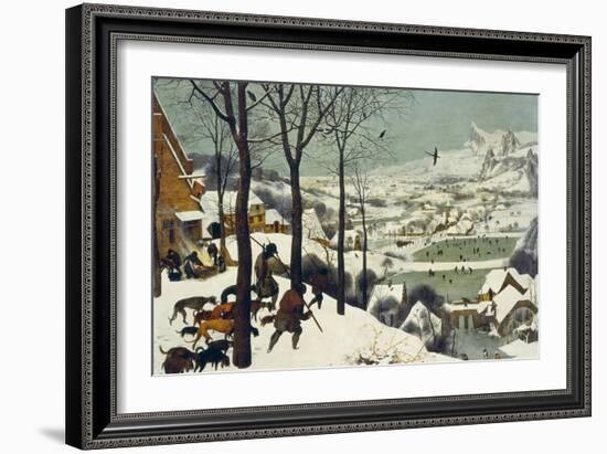 The Return of the Hunters-Pieter Bruegel the Elder-Framed Giclee Print