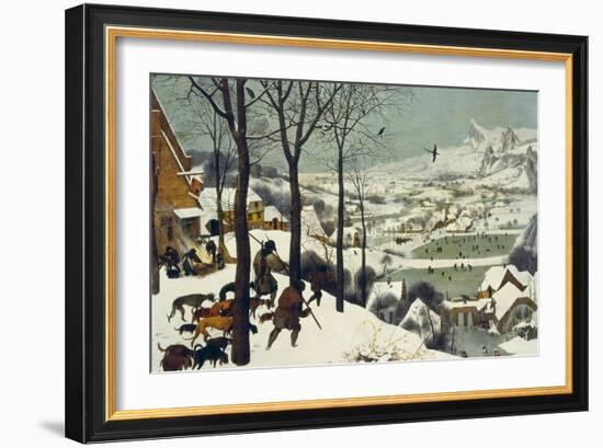 The Return of the Hunters-Pieter Bruegel the Elder-Framed Giclee Print