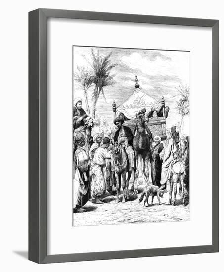 The Return of the Pilgrimage, 1881-null-Framed Giclee Print