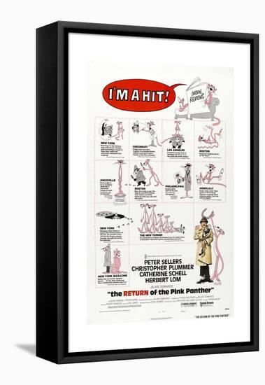 The Return of the Pink Panther, US poster, Peter Sellers, 1975-null-Framed Stretched Canvas