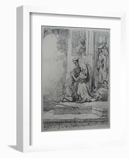 The Return of the Prodigal Son, 1636-Rembrandt van Rijn-Framed Giclee Print