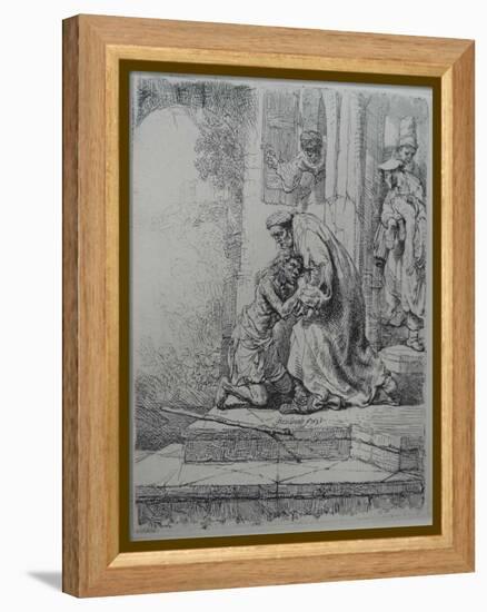 The Return of the Prodigal Son, 1636-Rembrandt van Rijn-Framed Premier Image Canvas