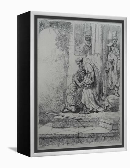 The Return of the Prodigal Son, 1636-Rembrandt van Rijn-Framed Premier Image Canvas