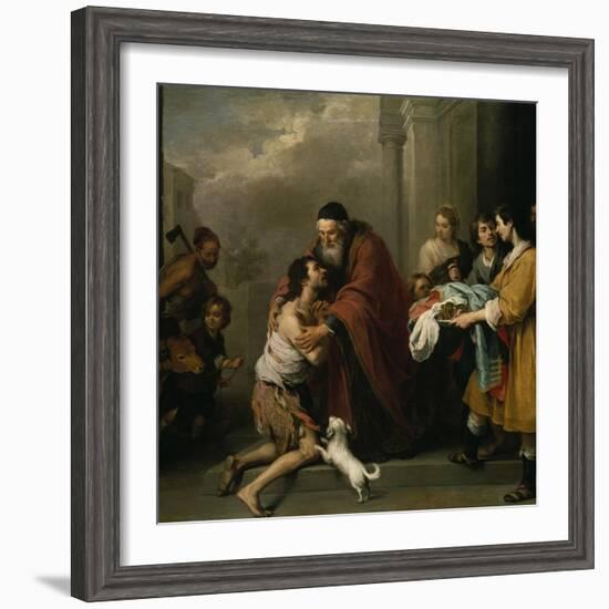 The Return of the Prodigal Son, 1667/70-Bartolomé Estéban Murillo-Framed Giclee Print