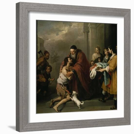 The Return of the Prodigal Son, 1667/70-Bartolomé Estéban Murillo-Framed Giclee Print