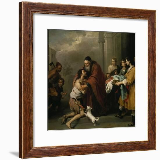 The Return of the Prodigal Son, 1667/70-Bartolomé Estéban Murillo-Framed Giclee Print