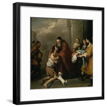 The Return of the Prodigal Son, 1667/70-Bartolomé Estéban Murillo-Framed Giclee Print