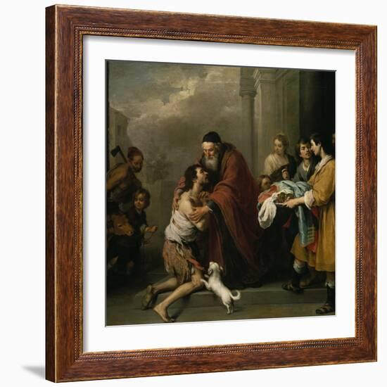 The Return of the Prodigal Son, 1667/70-Bartolomé Estéban Murillo-Framed Giclee Print