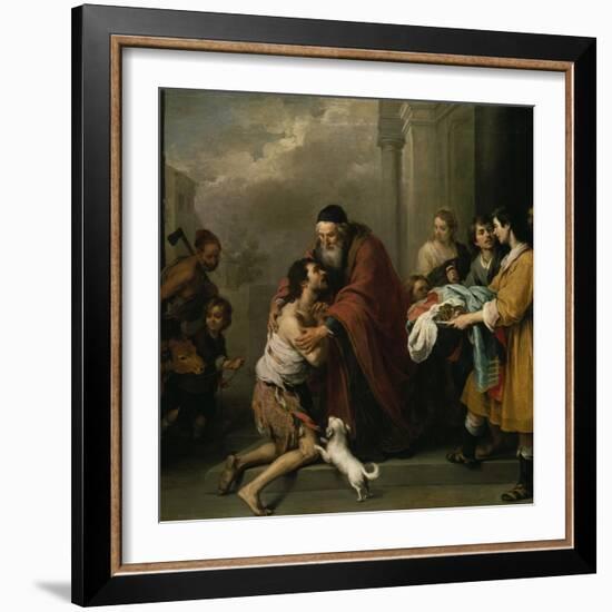 The Return of the Prodigal Son, 1667/70-Bartolomé Estéban Murillo-Framed Giclee Print