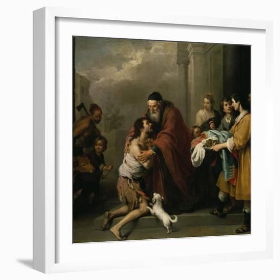 The Return of the Prodigal Son, 1667/70-Bartolomé Estéban Murillo-Framed Giclee Print