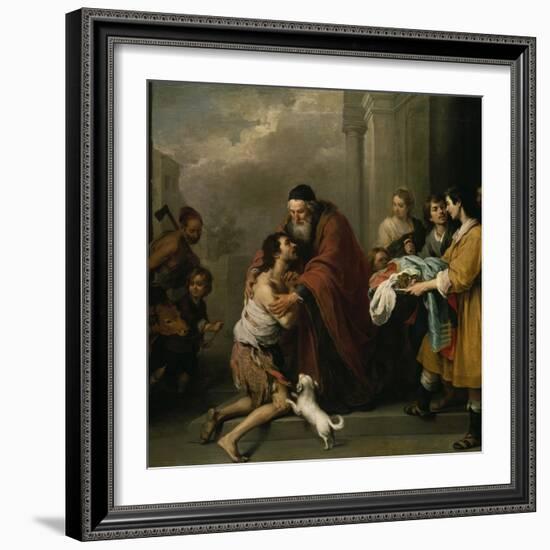 The Return of the Prodigal Son, 1667/70-Bartolomé Estéban Murillo-Framed Giclee Print