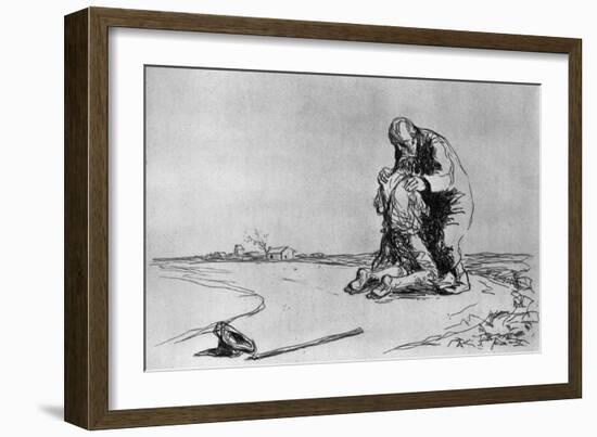 The Return of the Prodigal Son, 1925-Jean Louis Forain-Framed Premium Giclee Print