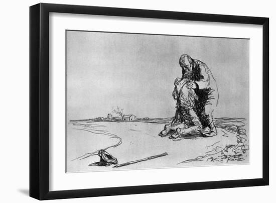 The Return of the Prodigal Son, 1925-Jean Louis Forain-Framed Premium Giclee Print