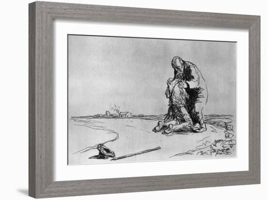 The Return of the Prodigal Son, 1925-Jean Louis Forain-Framed Giclee Print