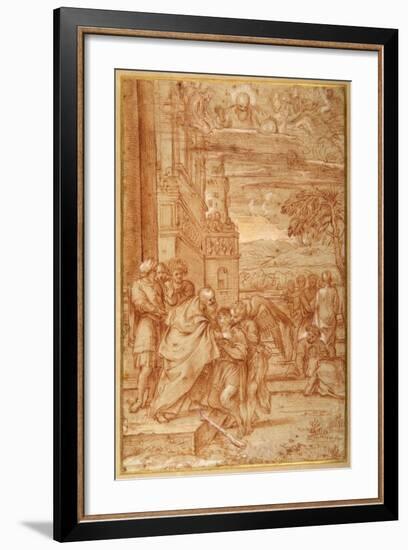 The Return of the Prodigal Son, after Annibale Carracci-Annibale Carracci-Framed Giclee Print