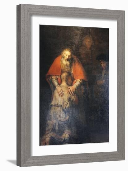 The Return of the Prodigal Son, C1665-C1669-Rembrandt van Rijn-Framed Giclee Print