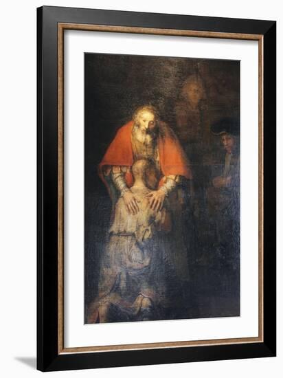 The Return of the Prodigal Son, C1665-C1669-Rembrandt van Rijn-Framed Giclee Print