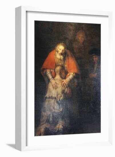 The Return of the Prodigal Son, C1665-C1669-Rembrandt van Rijn-Framed Giclee Print