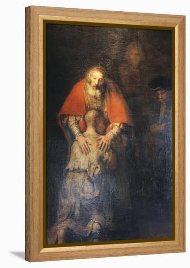 The Return of the Prodigal Son, C1665-C1669-Rembrandt van Rijn-Framed Premier Image Canvas