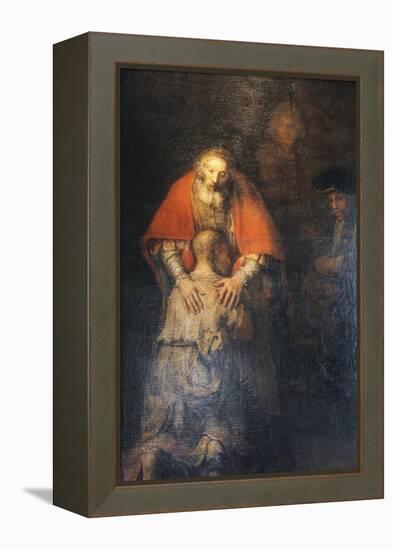 The Return of the Prodigal Son, C1665-C1669-Rembrandt van Rijn-Framed Premier Image Canvas