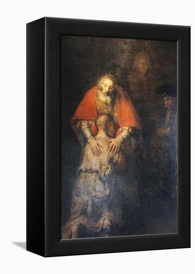 The Return of the Prodigal Son, C1665-C1669-Rembrandt van Rijn-Framed Premier Image Canvas