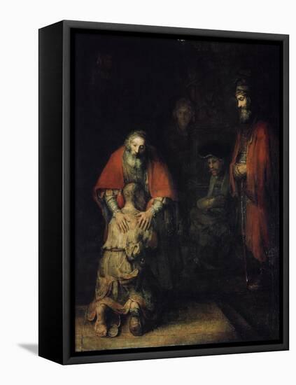 The Return of the Prodigal Son, C1668-Rembrandt van Rijn-Framed Premier Image Canvas