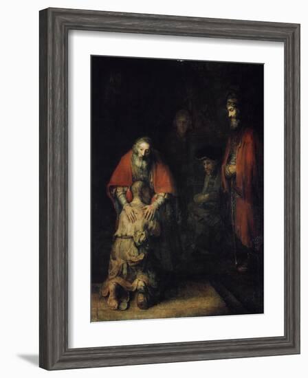 The Return of the Prodigal Son, C1668-Rembrandt van Rijn-Framed Giclee Print