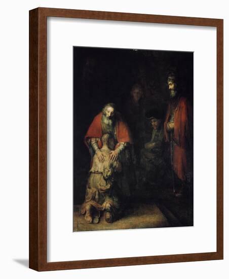 The Return of the Prodigal Son, C1668-Rembrandt van Rijn-Framed Giclee Print