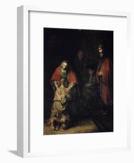 The Return of the Prodigal Son, C1668-Rembrandt van Rijn-Framed Giclee Print