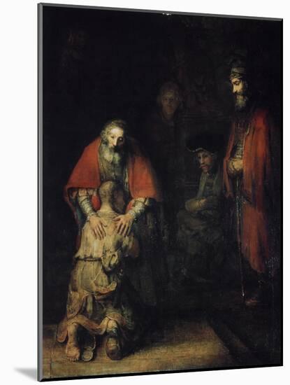 The Return of the Prodigal Son, C1668-Rembrandt van Rijn-Mounted Giclee Print