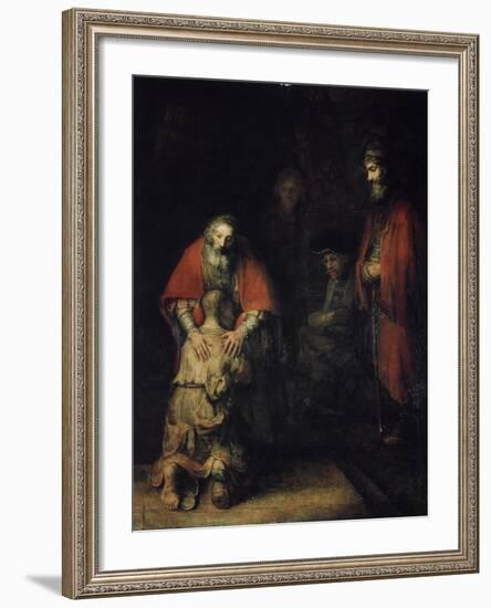 The Return of the Prodigal Son, C1668-Rembrandt van Rijn-Framed Giclee Print