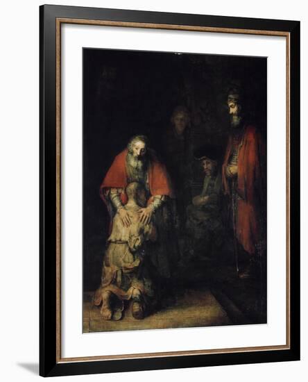 The Return of the Prodigal Son, C1668-Rembrandt van Rijn-Framed Giclee Print