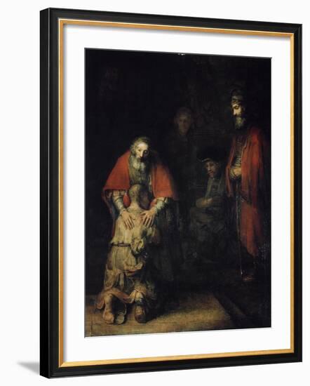 The Return of the Prodigal Son, C1668-Rembrandt van Rijn-Framed Giclee Print