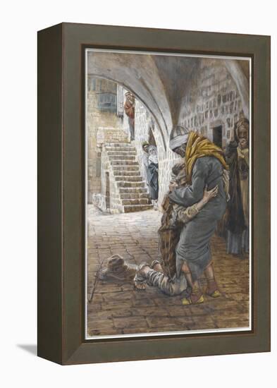 The Return of the Prodigal Son, Illustration for 'The Life of Christ', C.1886-96-James Tissot-Framed Premier Image Canvas