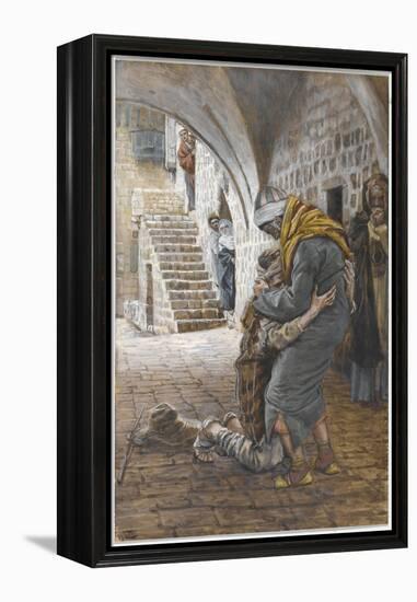The Return of the Prodigal Son, Illustration for 'The Life of Christ', C.1886-96-James Tissot-Framed Premier Image Canvas