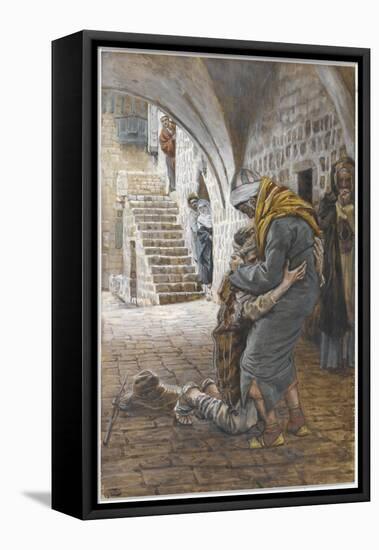 The Return of the Prodigal Son, Illustration for 'The Life of Christ', C.1886-96-James Tissot-Framed Premier Image Canvas