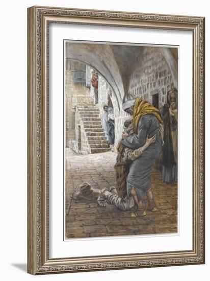 The Return of the Prodigal Son, Illustration for 'The Life of Christ', C.1886-96-James Tissot-Framed Giclee Print