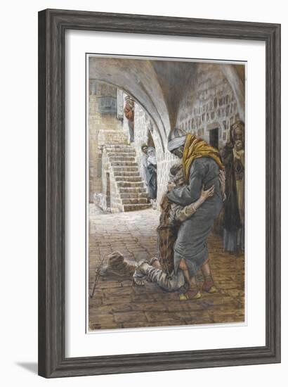 The Return of the Prodigal Son, Illustration for 'The Life of Christ', C.1886-96-James Tissot-Framed Giclee Print