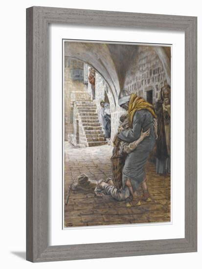 The Return of the Prodigal Son, Illustration for 'The Life of Christ', C.1886-96-James Tissot-Framed Giclee Print